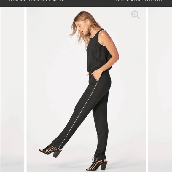 JUSTFAB Sleeveless Contrast Trim Blouson Jumpsuit —SZ. 3X - Picture 4 of 16